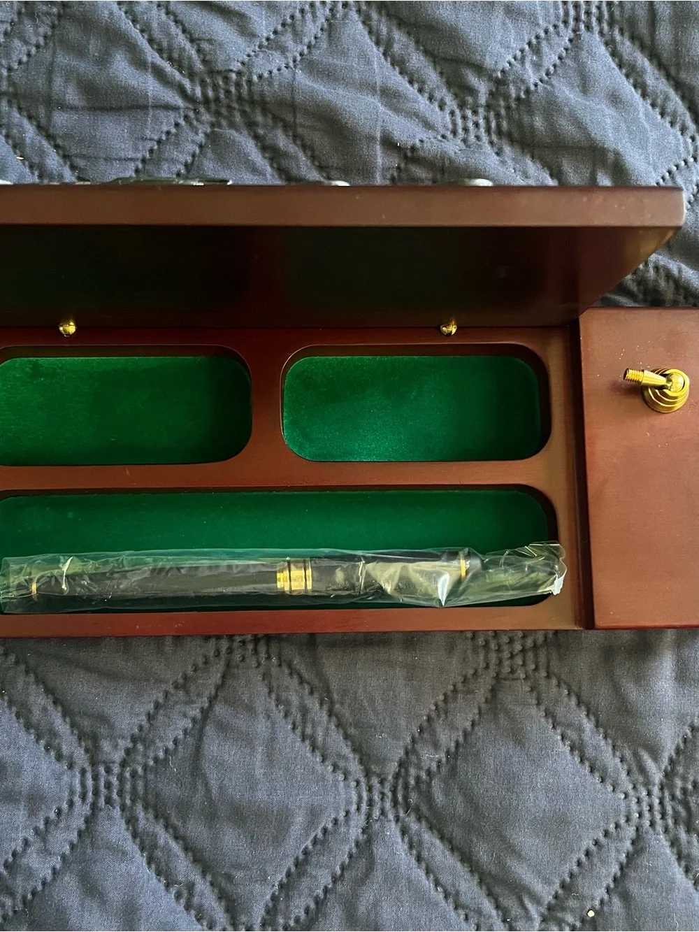 Vanmark “Central Station” collectible wooden pen/trinket box